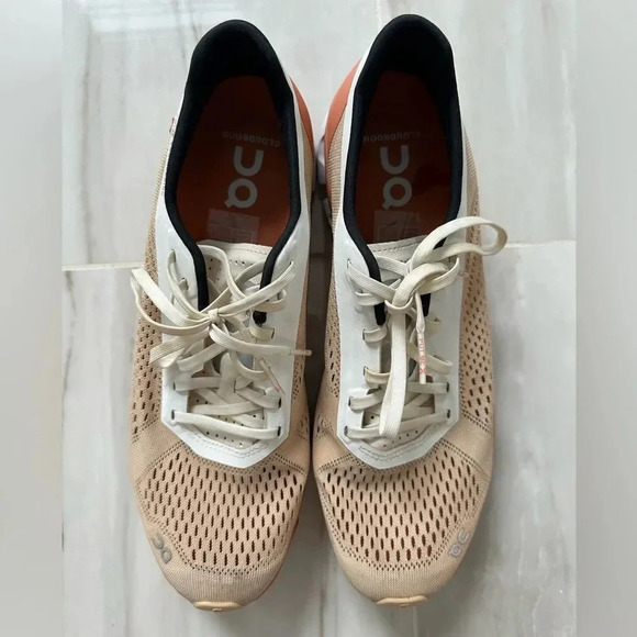 On Running On Cloudboom Women's Running Shoes in Savannah White Size 8.5 - Picture 9 of 16